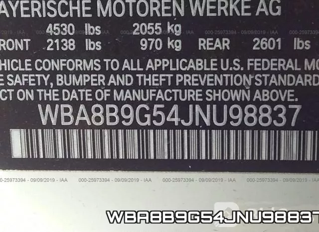 WBA8B9G54JNU98837