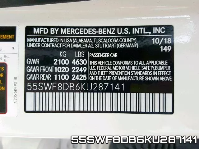 55SWF8DB6KU287141