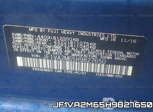 JF1VA2M65H9827650