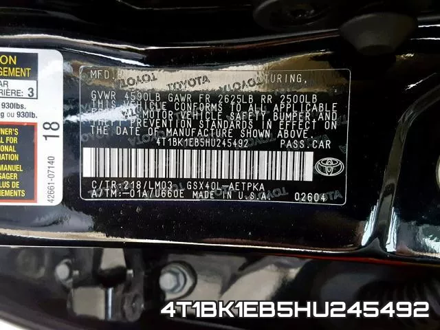 4T1BK1EB5HU245492