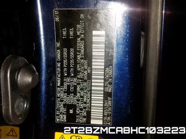 2T2BZMCA8HC103223