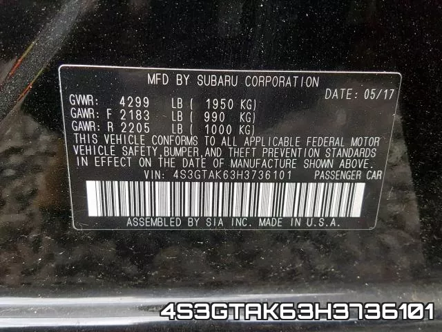 4S3GTAK63H3736101
