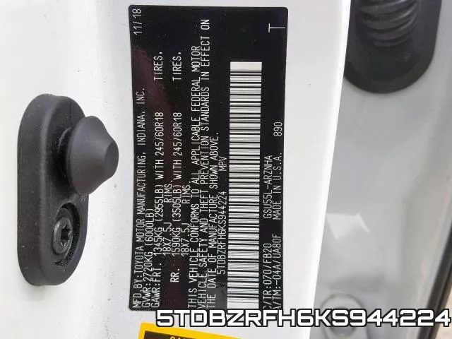 5TDBZRFH6KS944224