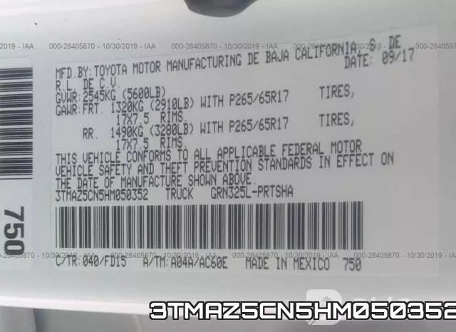 3TMAZ5CN5HM050352