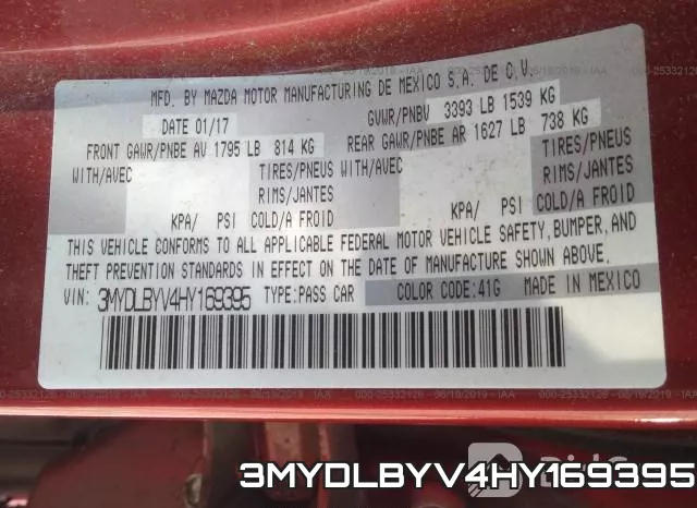 3MYDLBYV4HY169395