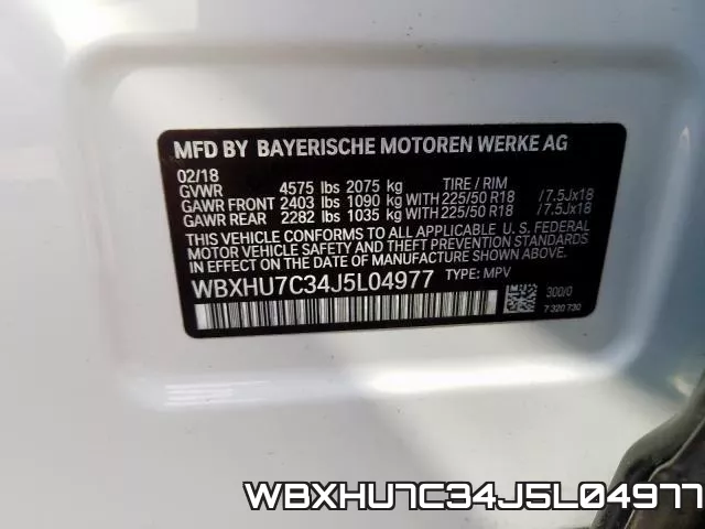 WBXHU7C34J5L04977