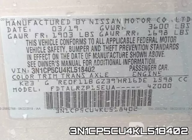 3N1CP5CU4KL518402