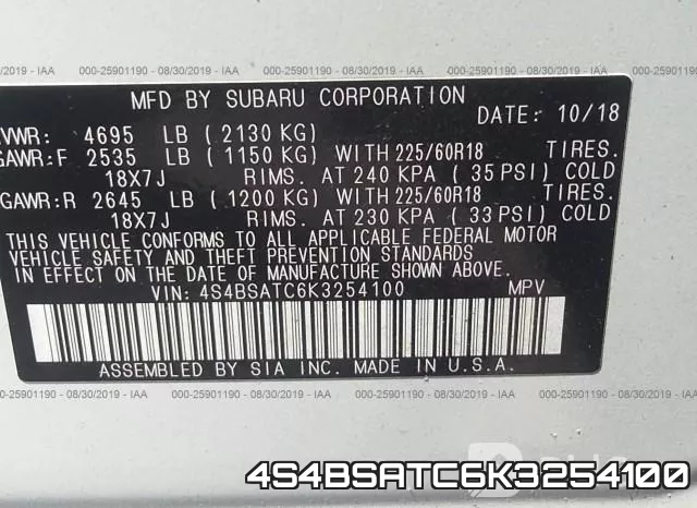 4S4BSATC6K3254100