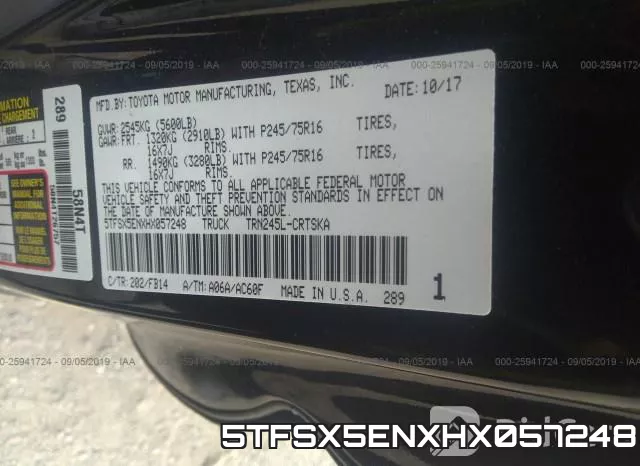 5TFSX5ENXHX057248