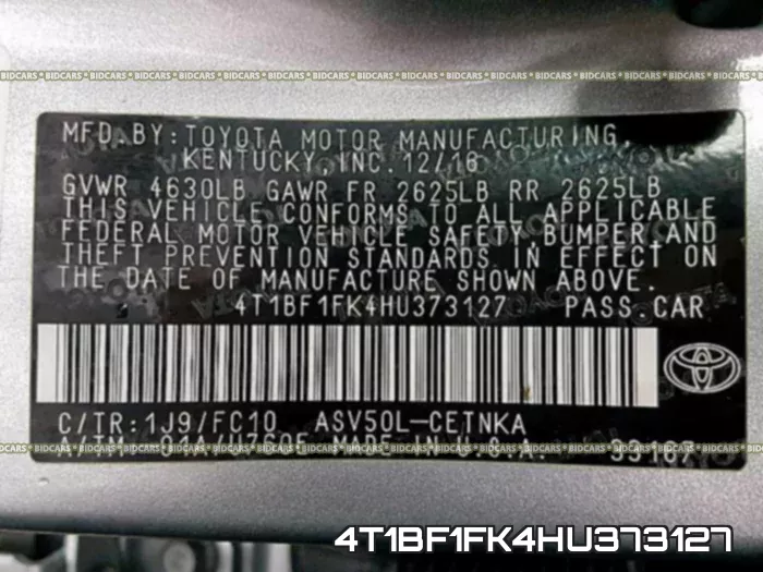 4T1BF1FK4HU373127