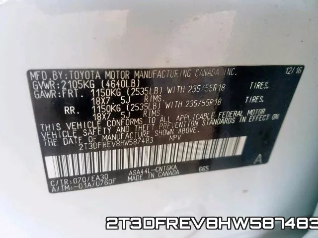 2T3DFREV8HW587483
