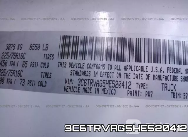 3C6TRVAG5HE520412