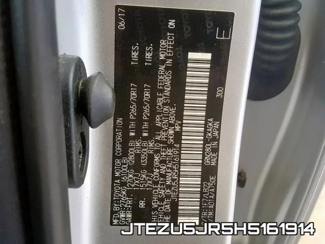 JTEZU5JR5H5161914