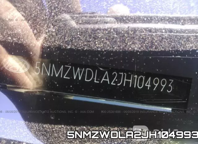 5NMZWDLA2JH104993