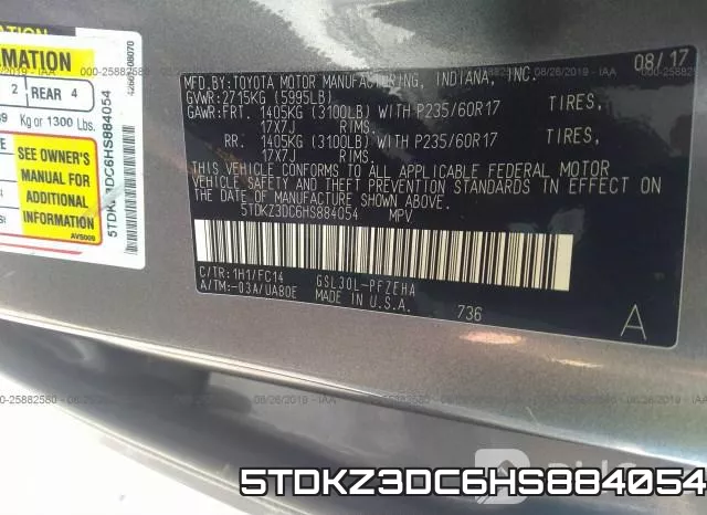 5TDKZ3DC6HS884054