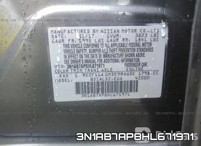 3N1AB7AP8HL671971
