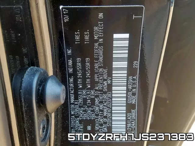 5TDYZRFH7JS237383
