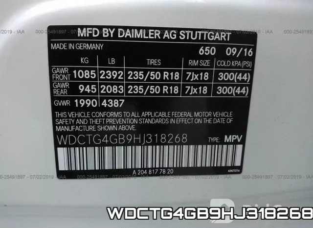 WDCTG4GB9HJ318268