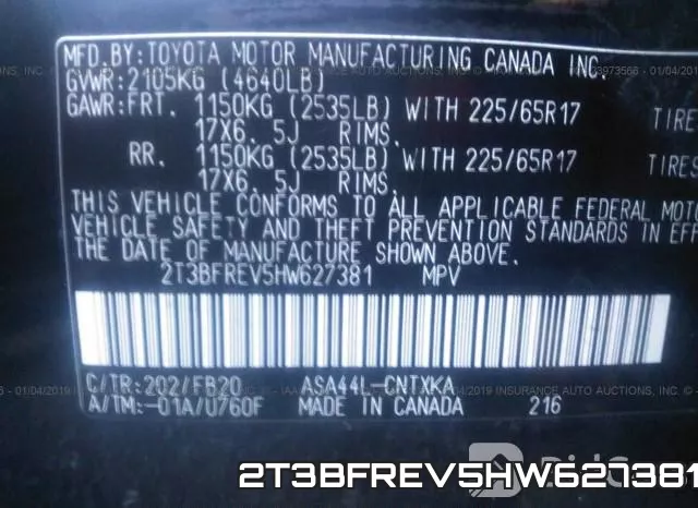 2T3BFREV5HW627381
