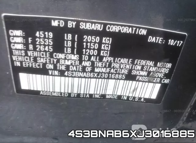 4S3BNAB6XJ3016885