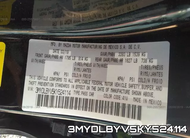 3MYDLBYV5KY524114