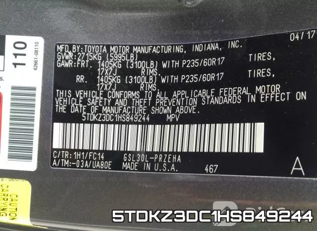 5TDKZ3DC1HS849244