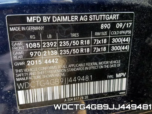 WDCTG4GB9JJ449481