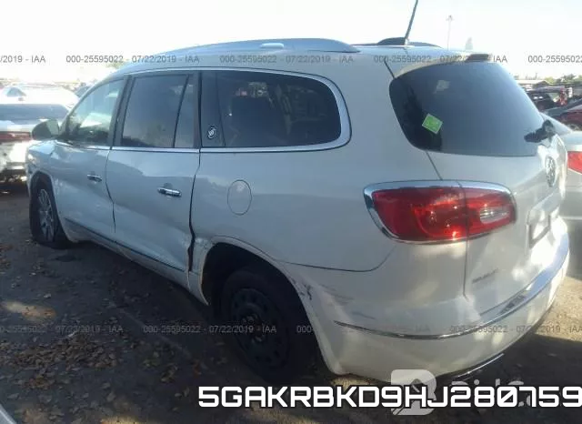 5GAKRBKD9HJ280759