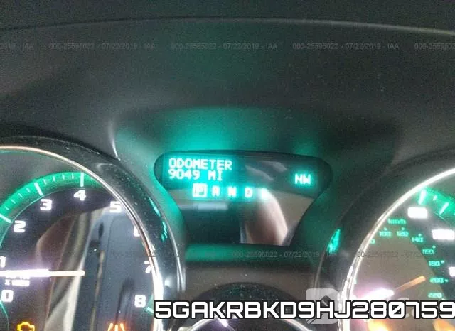 5GAKRBKD9HJ280759