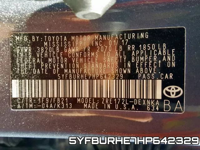 5YFBURHE7HP642329
