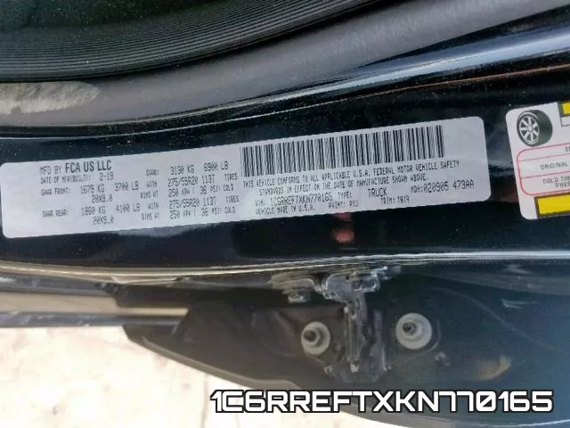 1C6RREFTXKN770165