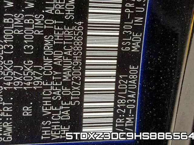 5TDXZ3DC9HS886564