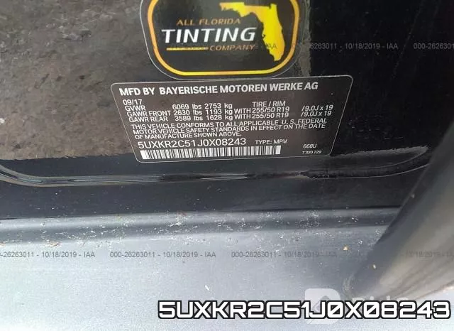 5UXKR2C51J0X08243