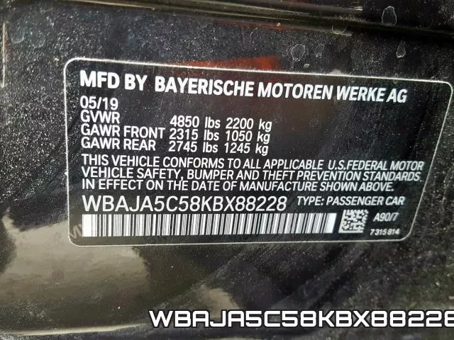 WBAJA5C58KBX88228