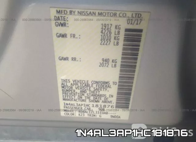 1N4AL3AP1HC181876