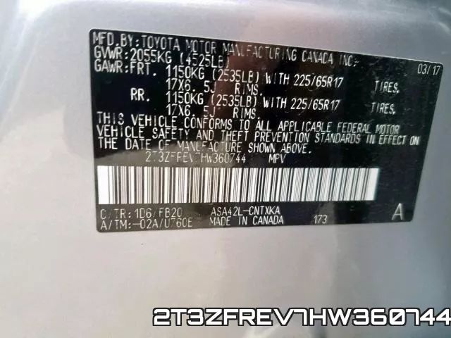 2T3ZFREV7HW360744