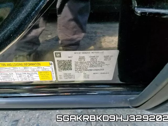 5GAKRBKD9HJ329202
