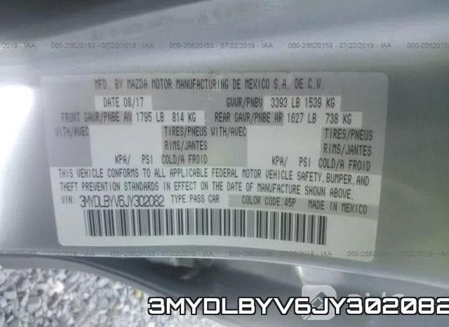 3MYDLBYV6JY302082