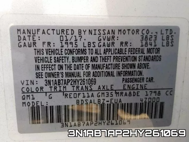 3N1AB7AP2HY261069