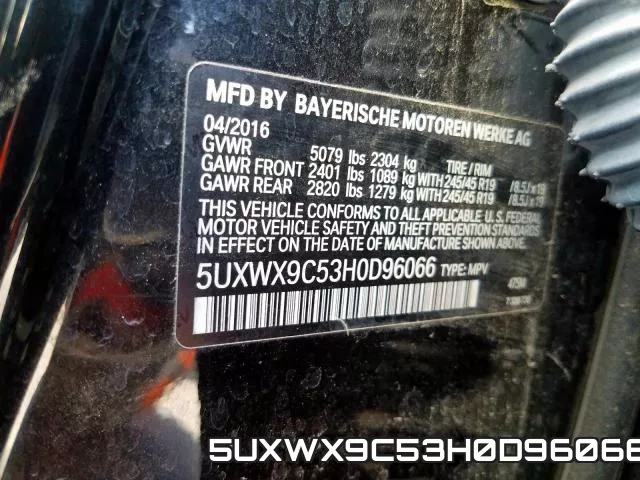 5UXWX9C53H0D96066