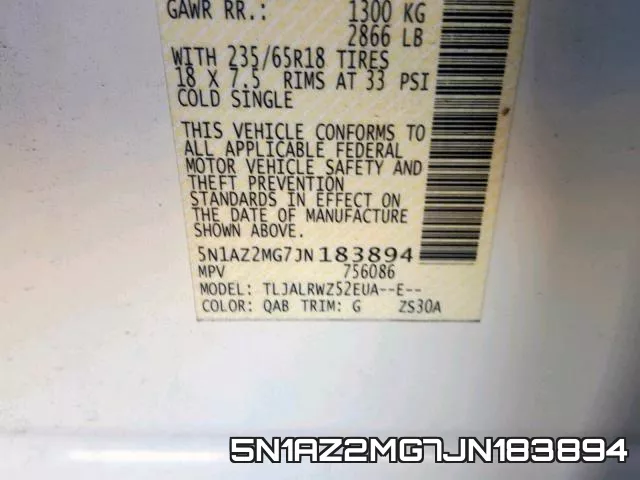 5N1AZ2MG7JN183894