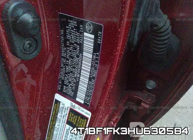 4T1BF1FK3HU630584