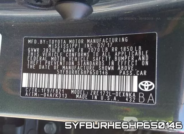 5YFBURHE6HP650146