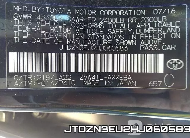 JTDZN3EU2HJ060583