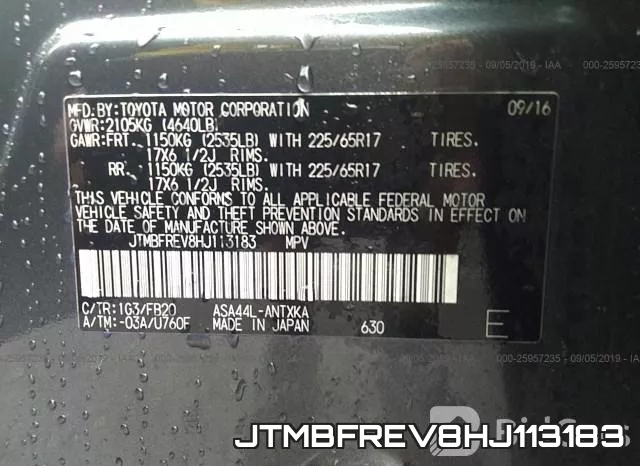 JTMBFREV8HJ113183