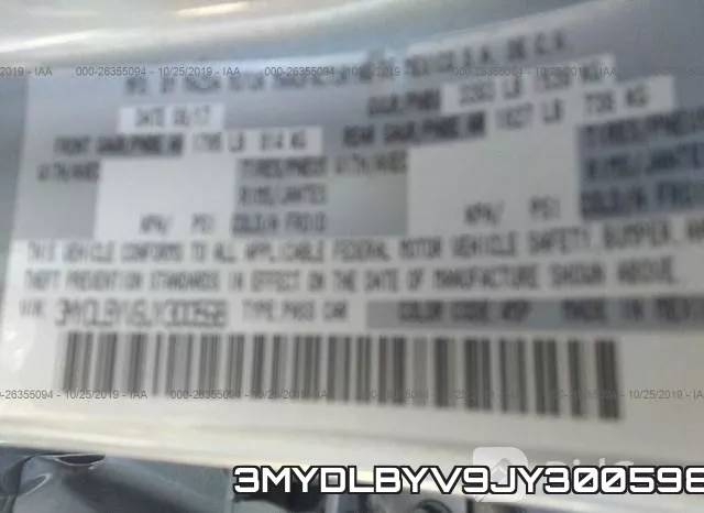 3MYDLBYV9JY300598
