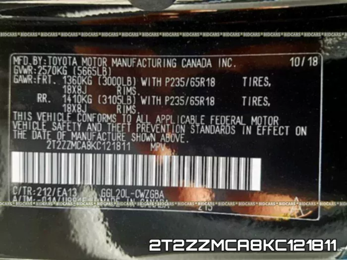 2T2ZZMCA8KC121811