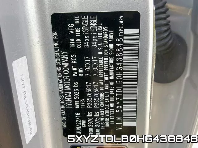 5XYZTDLB0HG438848