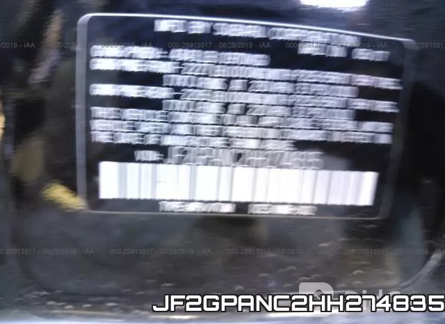 JF2GPANC2HH274835