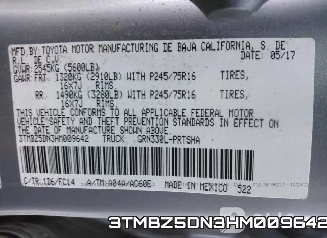 3TMBZ5DN3HM009642